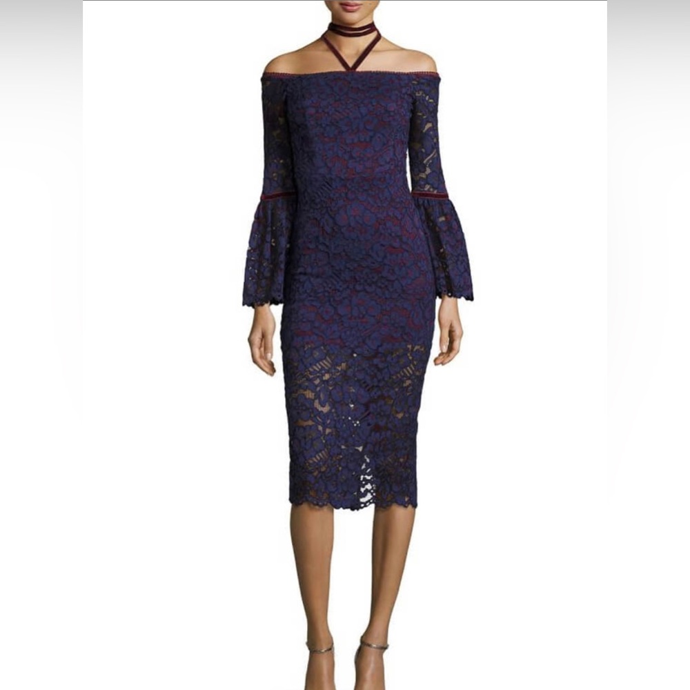 🎉Hp🎉Alexis mid sleeve lined lace dress